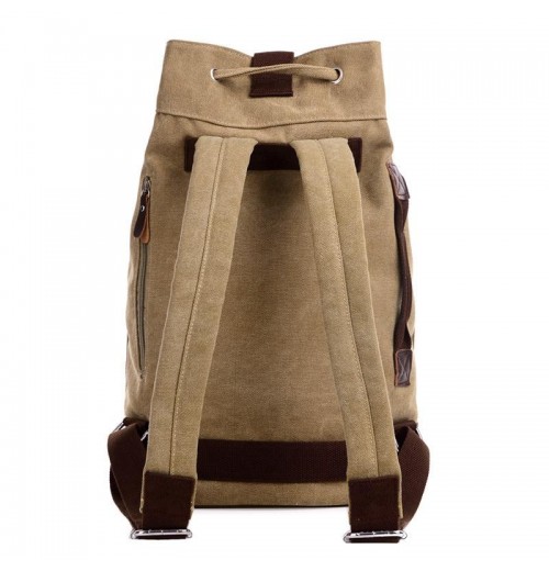 Cotton Canvas Drawstring 15.6 Backpack