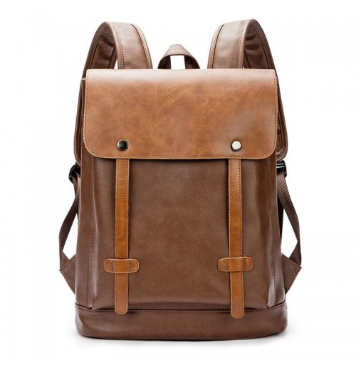 Leather 15 inch Laptop Backpack