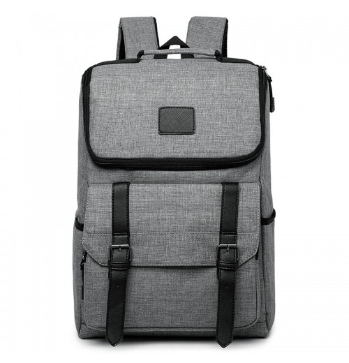 15.6 Backpack With Buckle Straps In Front