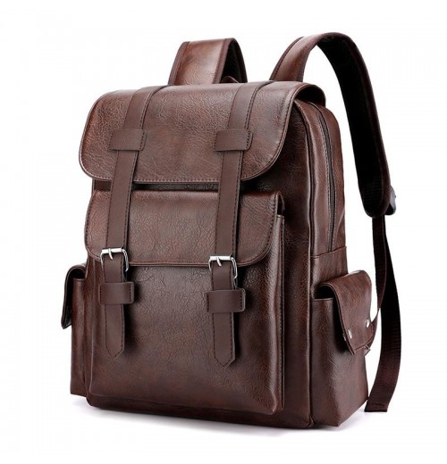 Leather Backpack For 15.6 inch Laptop