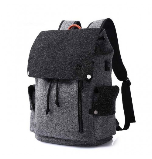 15.6 Inch Backpack With Drawstring And Flap