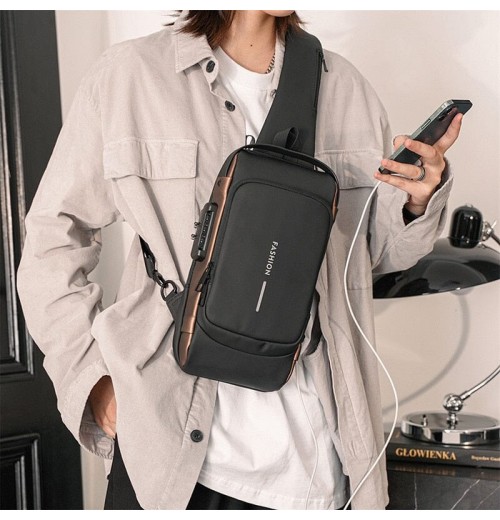 Sling Backpack With USB Port