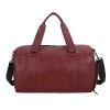 Leather Weekender Bag With Shoe Compartment